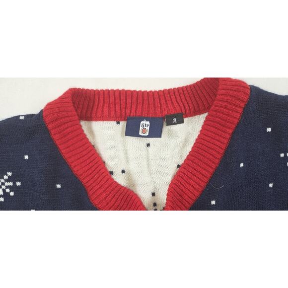 Miller Lite “’Tis the Season” Ugly Christmas Sweater Vest – XL - Picture 2 of 3